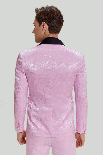 Ternos de baile Jacquard Rosa 3 peças